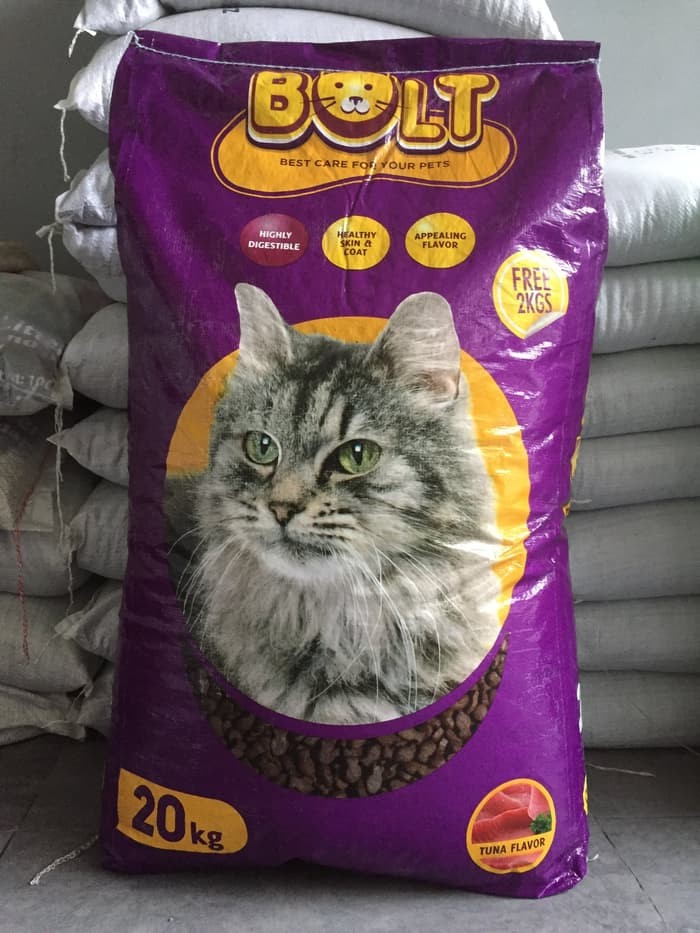 Jual Makanan Kucing BOLT 20kg 20 kg Cat Food Karungan Zak - Makassar Hobi