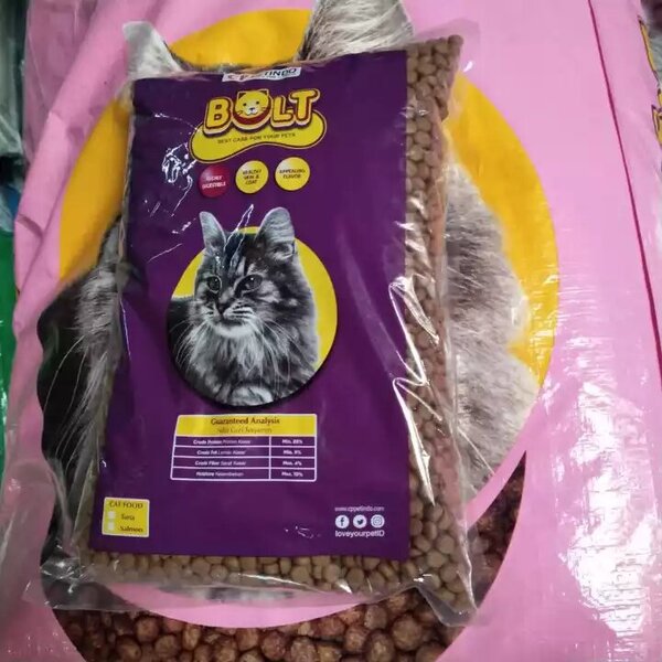 Jual Makanan Kucing Bolt Salmon Repack 1kg 1 Kg Dry Cat Food Kering Murah -  Makassar Hobi