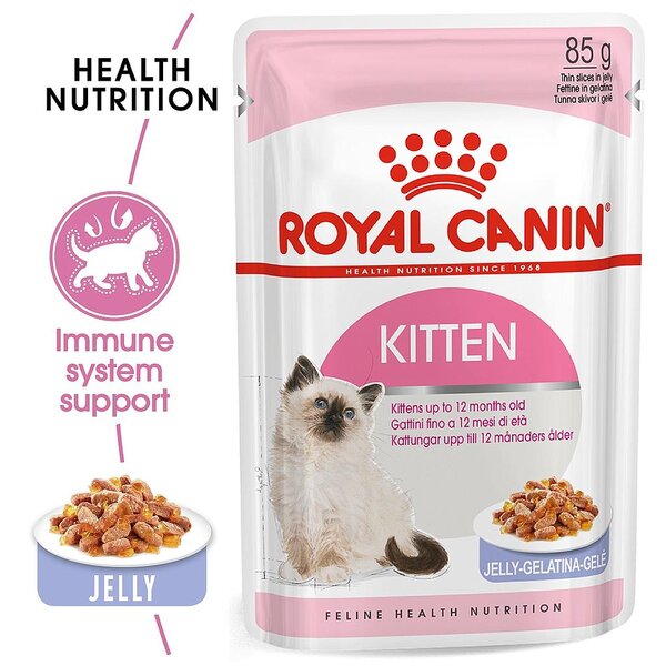 Jual Royal Canin Kitten Instinctive Jelly Pouch 85gr Wet Food Sachet 85