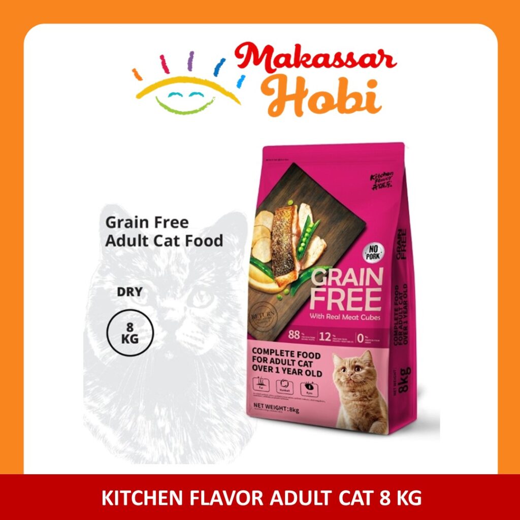 Jual Kitchen Flavor Grain Free Adult 8kg 8 kg Makanan Kucing Dewasa