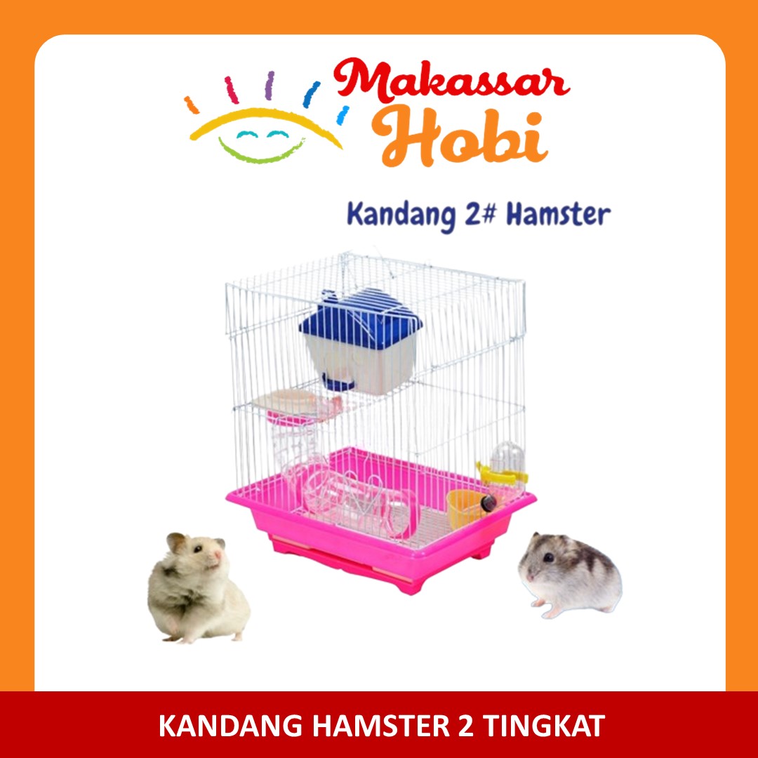 Jual Kandang Hamster 2 Tingkat Lantai Rumah Terowongan Kincir Tempat ...