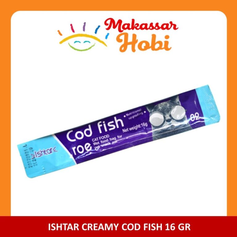 Jual ISHTAR Creamy Treats Cod Fish Roe 16gr 16 gr Snack Kucing Makanan ...